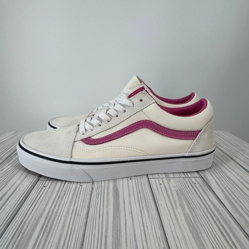 Vans Old Skool Pop Pink Raspberry Rose Suede Canvas Sneakers Mens 12 VN0A38G19M0